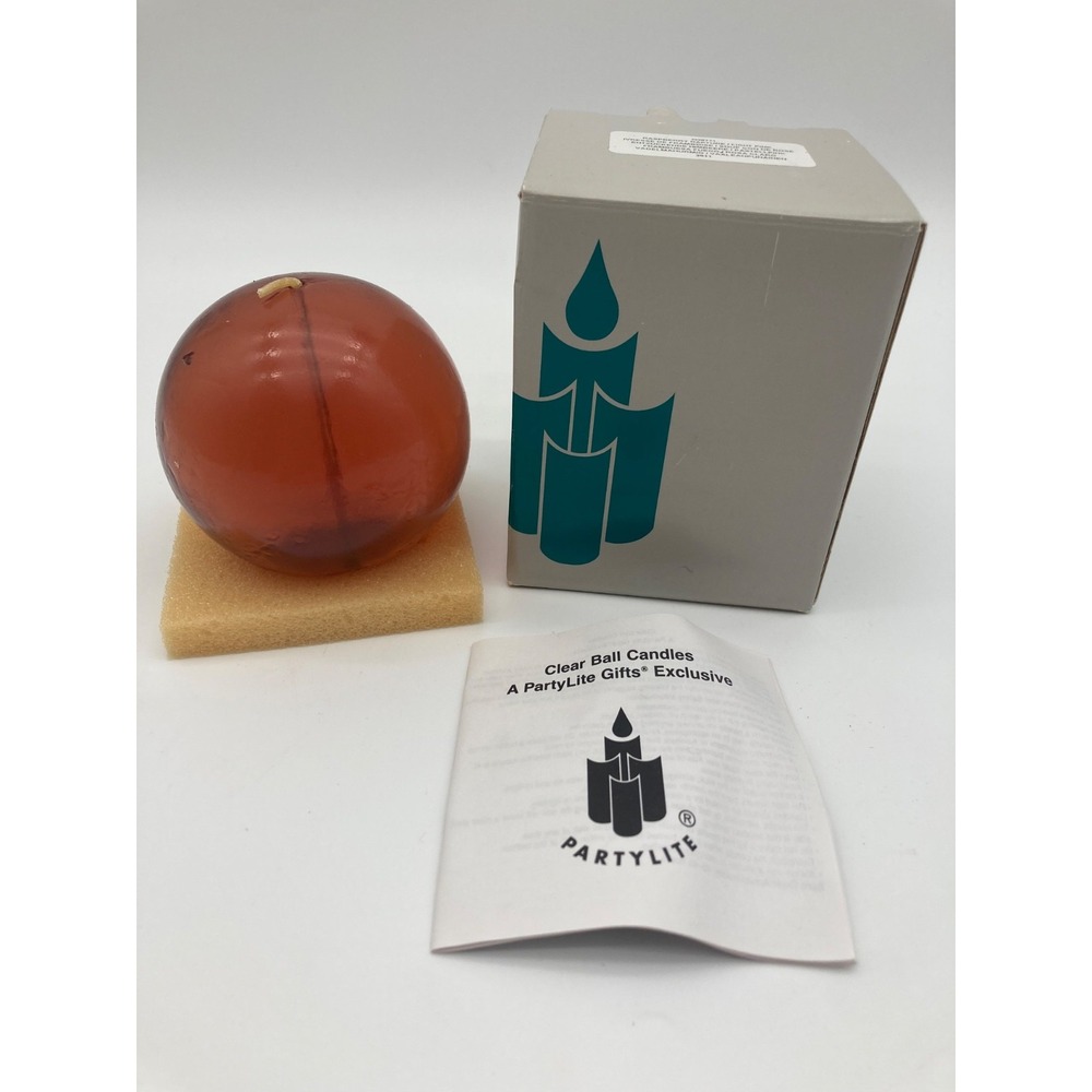 Partylite Raspberry Rapture Clear Ball Candle - Light Pink - Q38771